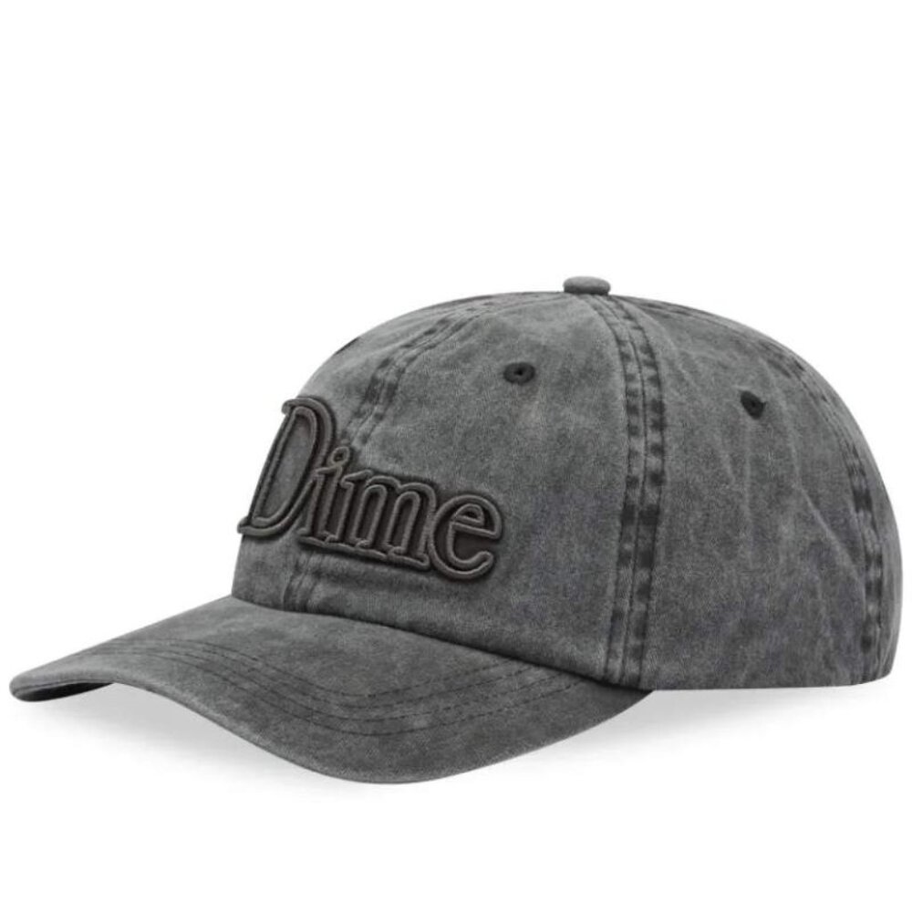 DIME Grey Embroidered Baseball Cap